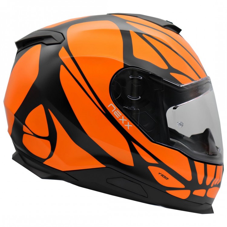 NEXX Y.100 B-SIDE MAT SİYAH-TURUNCU KASK NEXX Y.100 B-SIDE MAT SİYAH-TURUNCU KASK